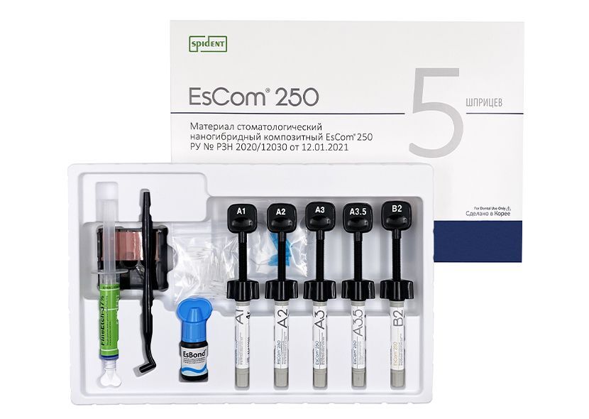 ЭсКом 250 набор 5шпр-4 г. (A1, A2, A3, A3.5,B2) Spident