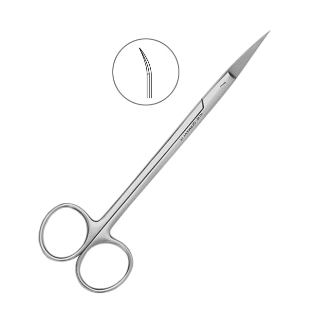 Ножницы хирургические изогнутые Kelly 16см,HLW