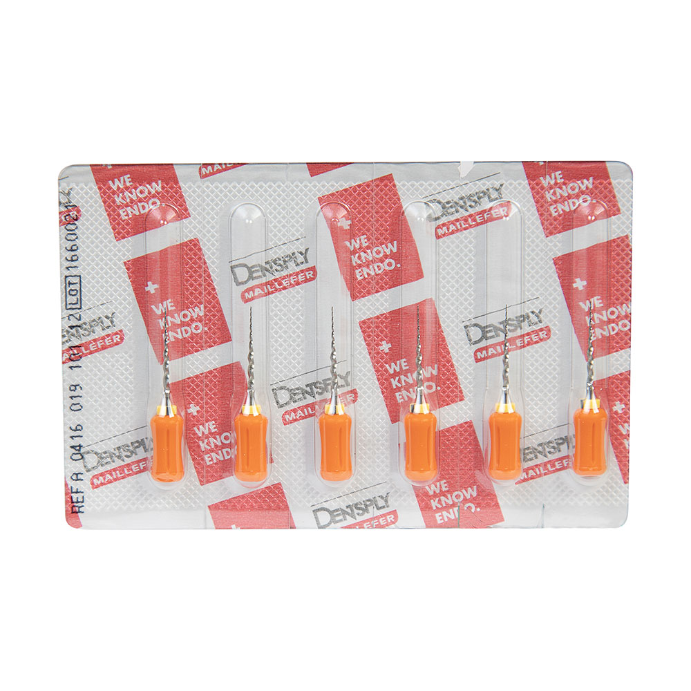 Протейперы РУЧНЫЕ  SХ 19мм оранжевые, 6шт DENTSPLY Maillefer