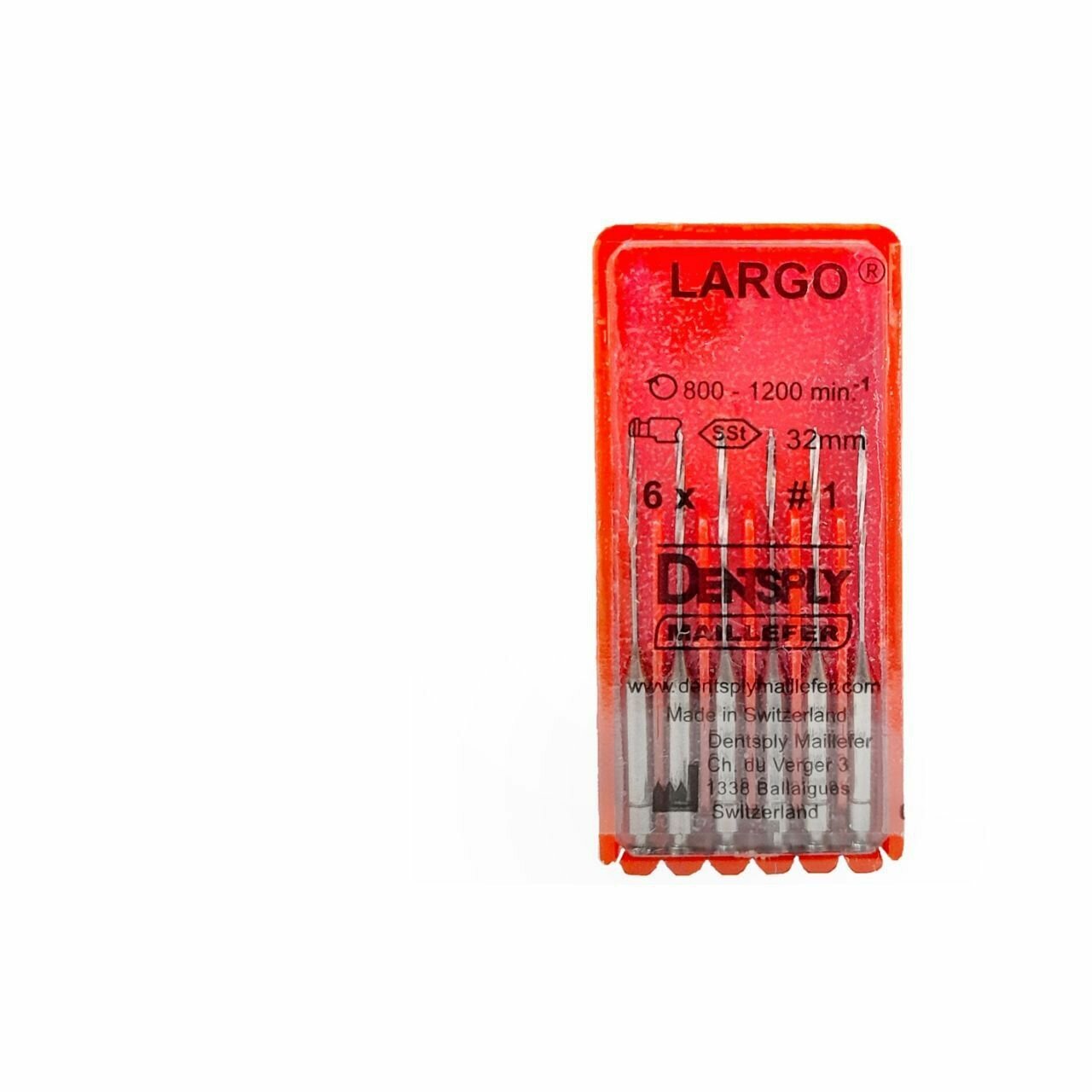 Дрильборы Largo  №1  32мм 6шт DENTSPLY Maillefer