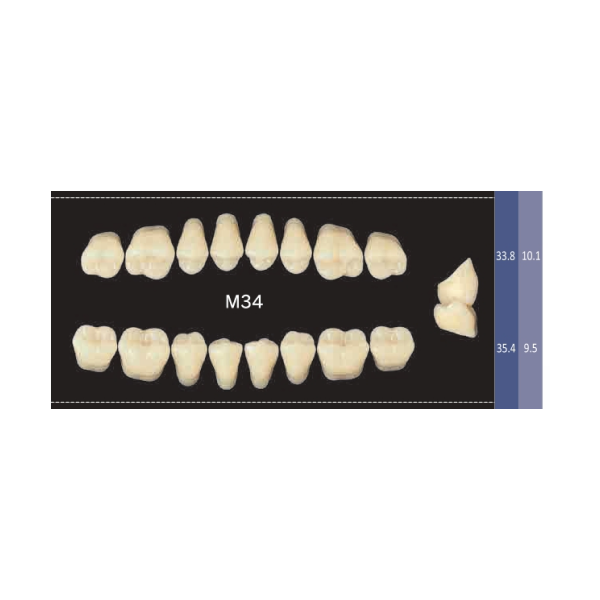 Планка Naperce Posterior A3, БОКОВЫЕ верх, М34, 8 штук,Yamahachi