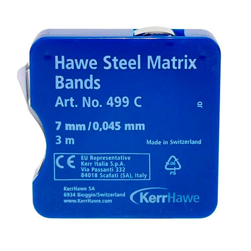 Матрицы Hawe Stell Band стальная лента (ширина 7мм, длина 3мм) Kerr