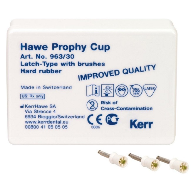 Щетки полир. Latch-Type PROPHY BRUSH (синтет.конусные) 30шт. KERR