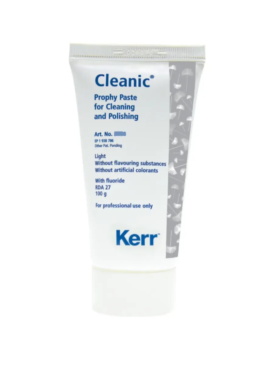 Cleanic без вкуса и без искусств. красит, туба (100г) Паста для проф. гигиен. чистки и полир. Kerr