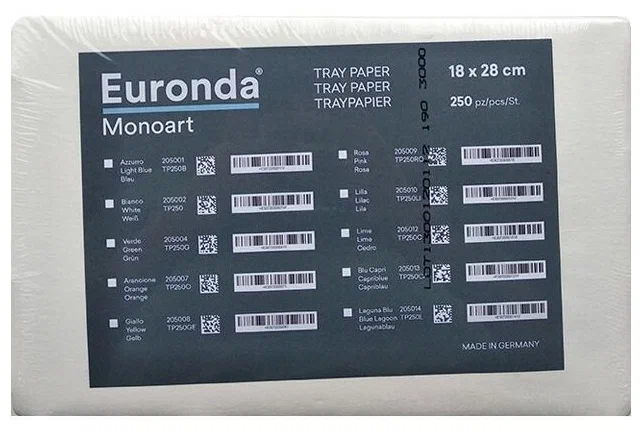 Бумага для лотков, Euronda