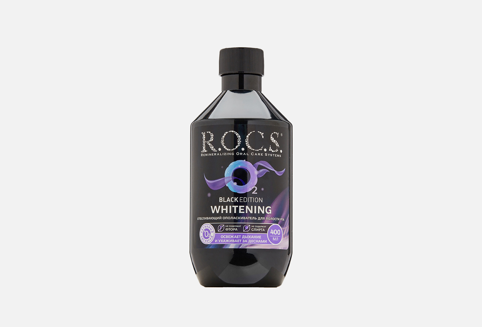 Ополаскиватель д/полости рта  ROCS Black Edition,400мл.,