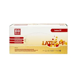 Перчатки BASIC EXAM, латексные неопудренные (ZKS)