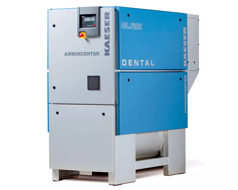 AIRBOXCENTER DENTAL 1500T - безмаслянный компрессор с интегрированным холодо-осушителем