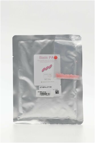 Базисная пластмасса Basis Pa, цвет LP Pink (розовый с прожилками), 100гр. YAMAHACHI (Япония)