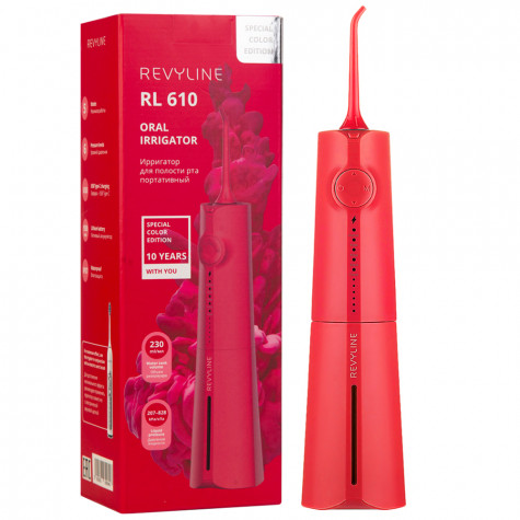 Ирригатор портативный RL 610 Magenta Special Color Edition, Revyline