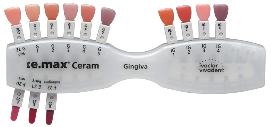Расцветка IPS e.max Ceram Gingiva Shade Guide Ivoclar Vivadent