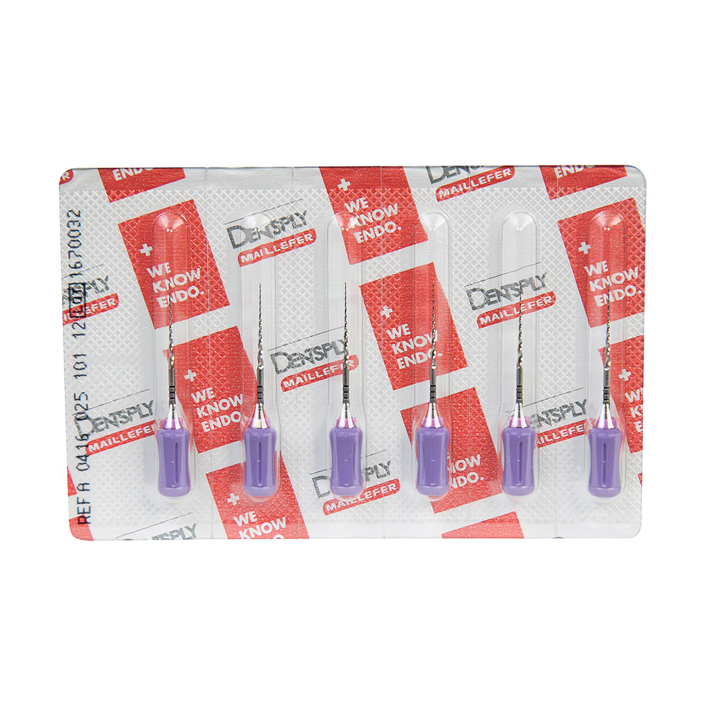 Протейперы РУЧНЫЕ  S1 25мм фиолетовые, 6шт DENTSPLY Maillefer