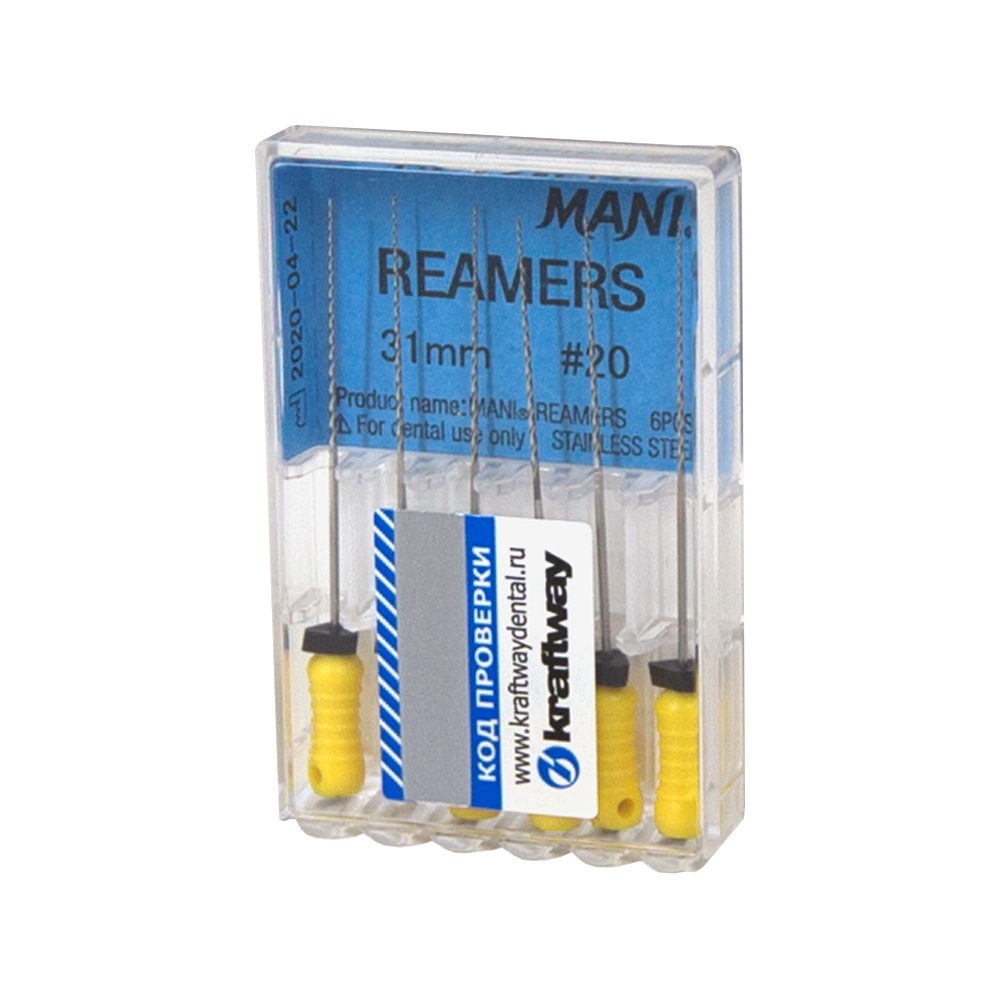 Реммеры Mani - ручные дрильборы  31 мм.(6 шт.), ISO - 20