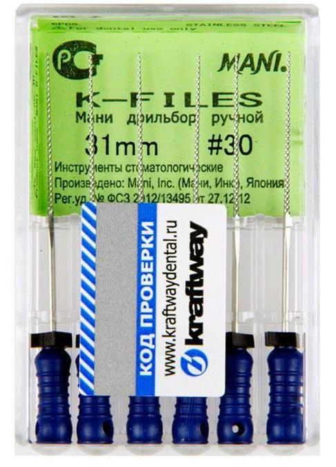 Реммеры Mani - ручные дрильборы  31 мм.(6 шт.), ISO - 30
