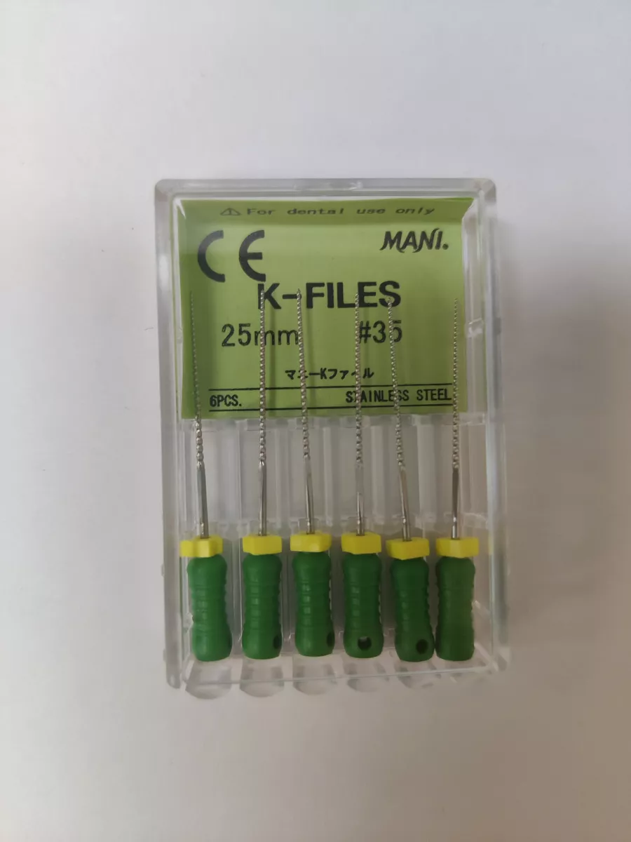 К-Файлы Mani - дрильборы ручн 25 мм. (6 шт.), ISO - 35