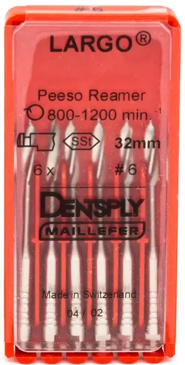 Дрильборы Largo  №6  32мм 6шт DENTSPLY Maillefer