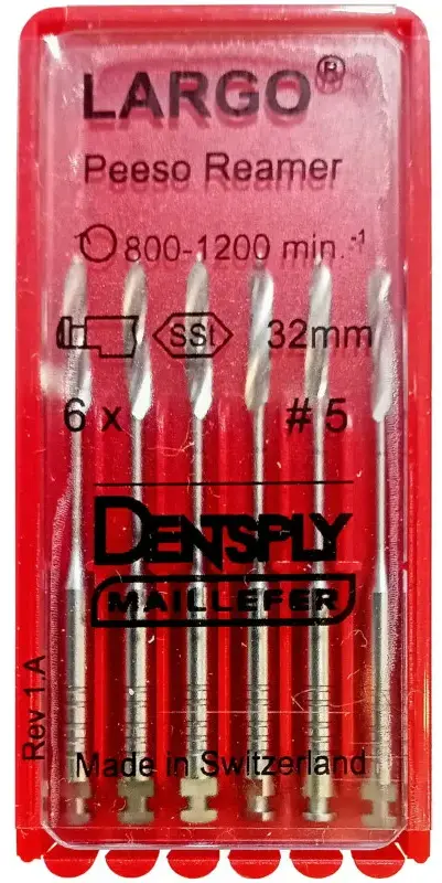 Дрильборы Largo  №5  32мм 6шт DENTSPLY Maillefer