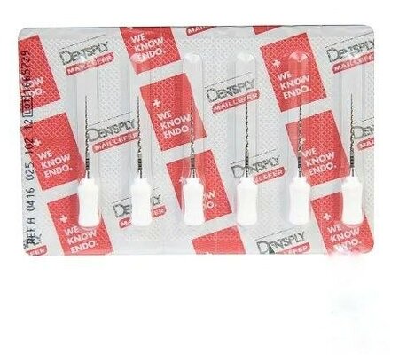 Протейперы РУЧНЫЕ  S2 25мм белые, 6шт DENTSPLY Maillefer