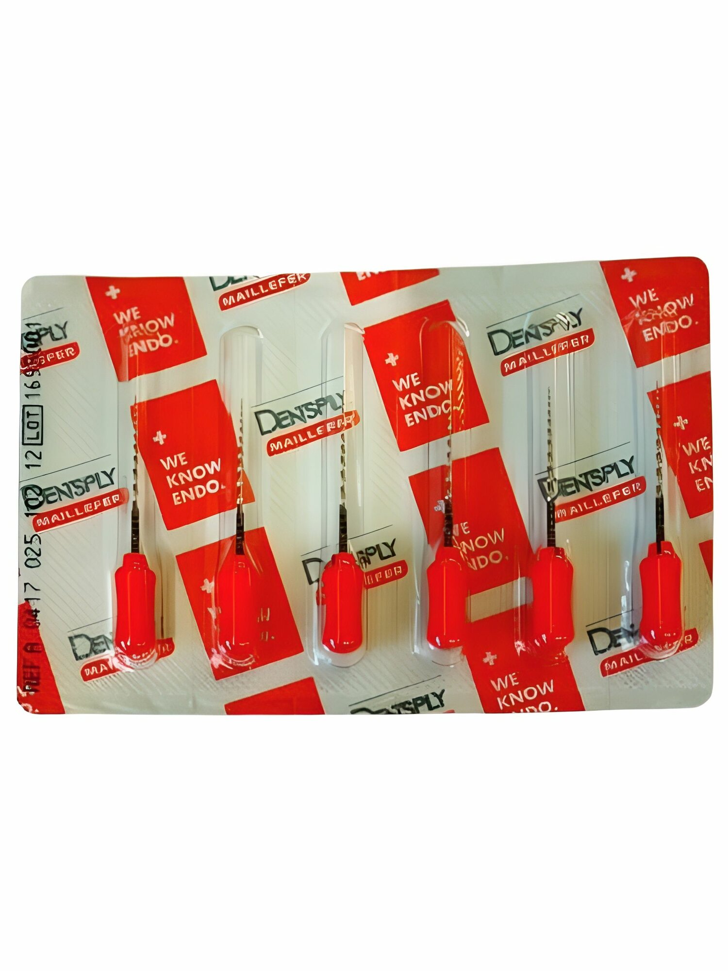 Протейперы РУЧНЫЕ  F2 25мм красные, 6шт DENTSPLY Maillefer