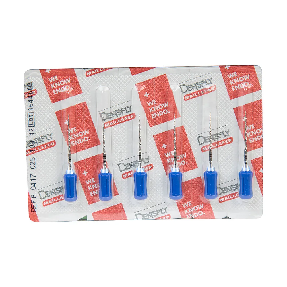 Протейперы РУЧНЫЕ  F3 25мм синие, 6шт DENTSPLY Maillefer