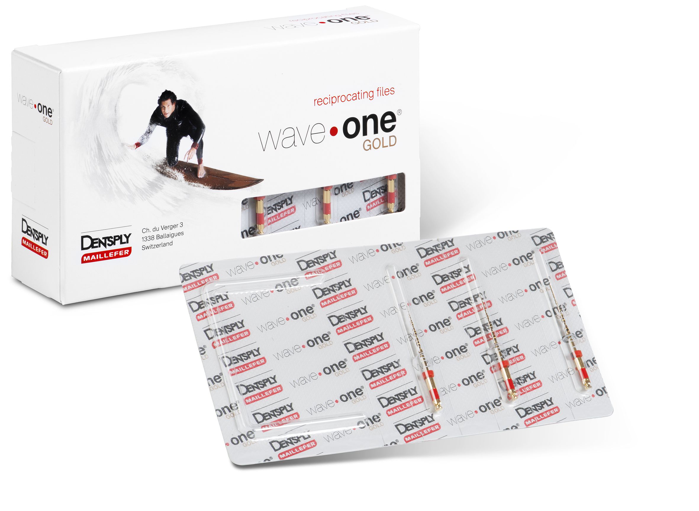 Файлы Wave One - машинные ассорти 3шт, 25мм,Dentsply