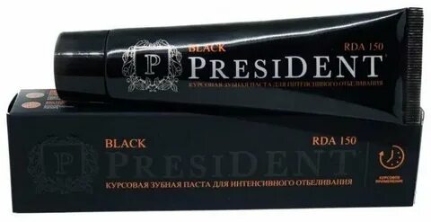 Зубная паста PresiDENT курсовая BLACK