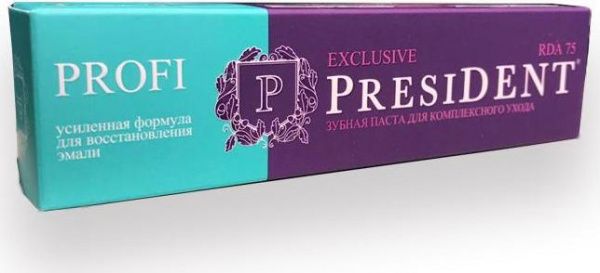 Зубная паста "EXCLUSIVE" PRESIDENT PROFI 50мл
