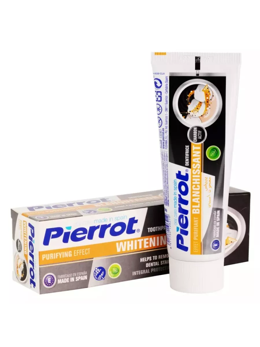 Зубная паста Pierrot Whitening Charcoal Toothpaste 75 мл