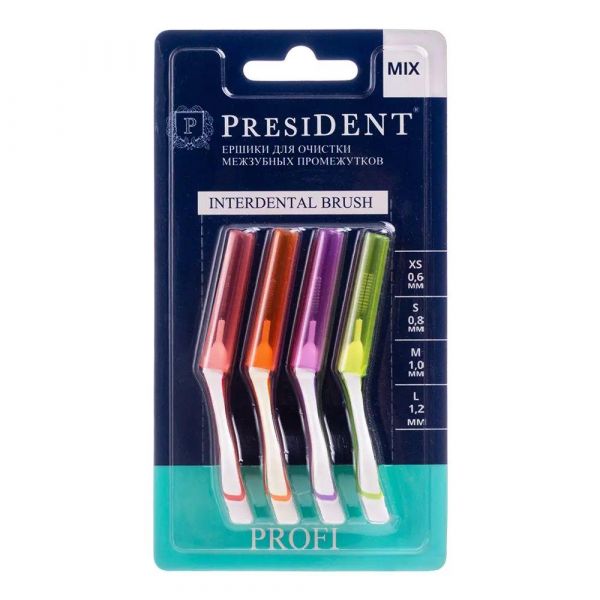 Ершики межзубные "MIX" PRESIDENT PROFI