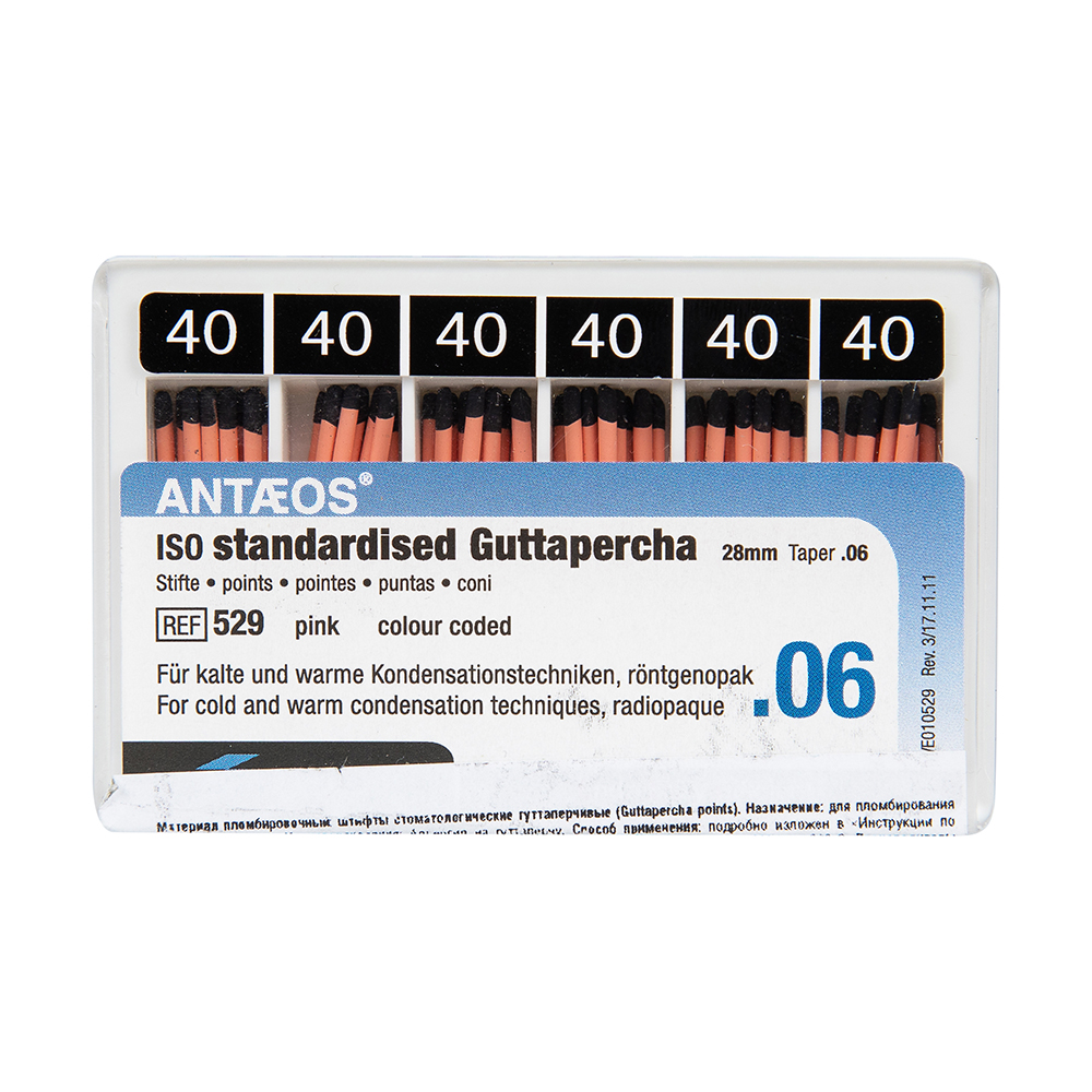 Гуттаперчивые штифты  06  №40 (60шт) VDW