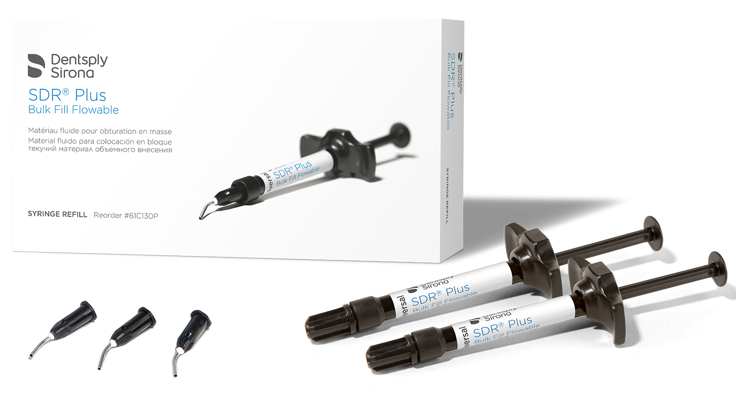 SDR plus Syringe Eco Refill 10 шприцов по 1гр. универс. оттенка DENTSPLY
