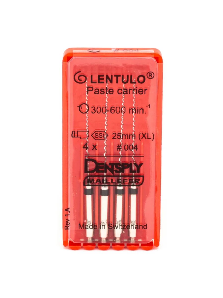 Каналонаполнитель Lentulo №4 4шт.25мм   ЧЕРНЫЙ   DENTSPLY Maillefer