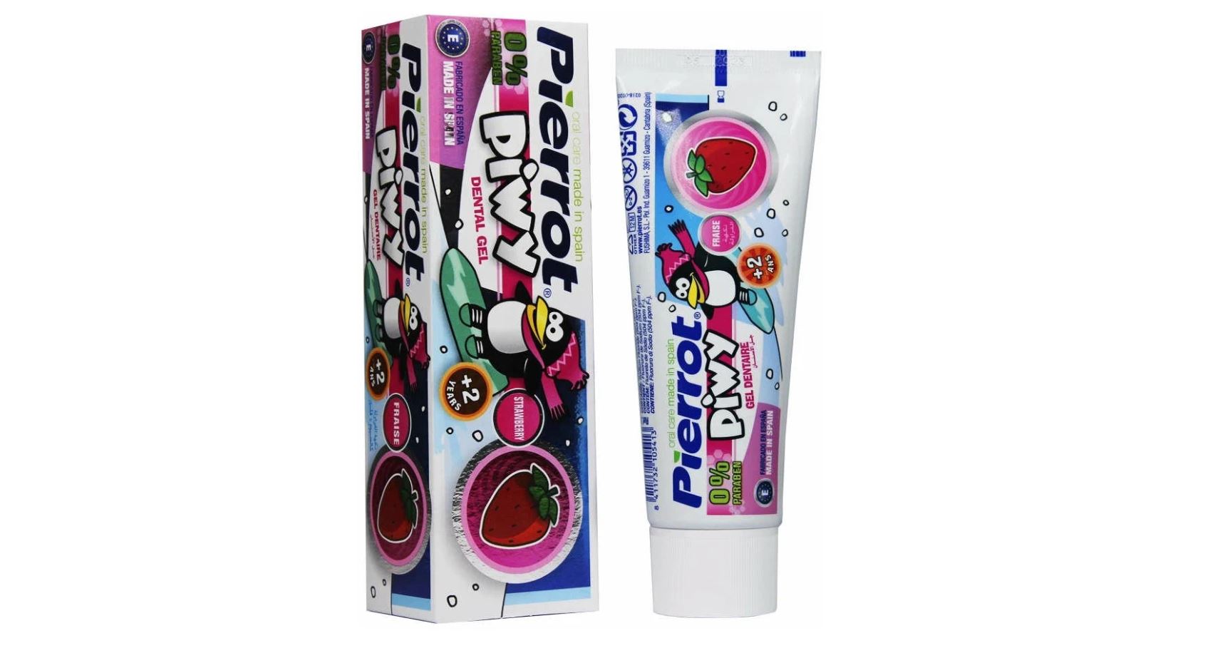 Зубная паста-гель для детей с клубникой Pierrot Piwy Strawberry Gel, 50мл