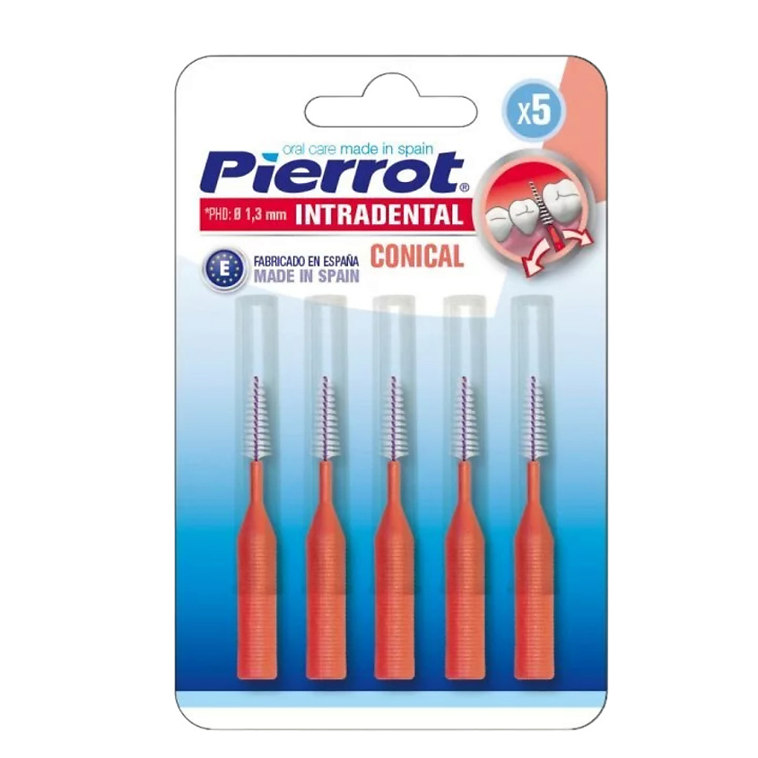 Ершики межзубные Pierrot Conical Interdental (1,3 мм) красные 5шт