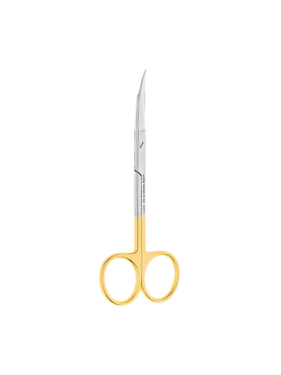 Ножницы хирургические изогнутые Goldmann-Fox, 12,5 см HLW