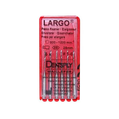 Дрильборы Largo  №1-6  28мм 6шт DENTSPLY Maillefer