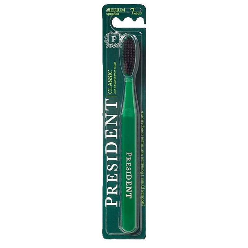 Щетка зубная PRESIDENT Classic средняя
