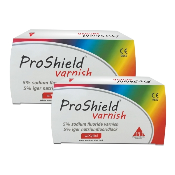 Proshield Varnish 5% sodium fluoride varnish President Dental Germany