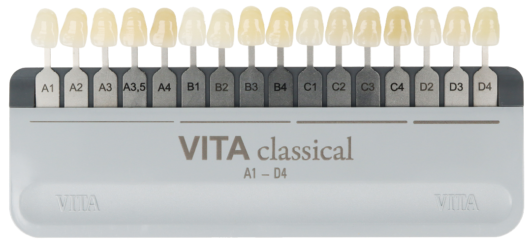 Расцветка - VITAPAN - классик оригинал A-D  + BL плюс отбел. цвета Ivoclar Vivadent