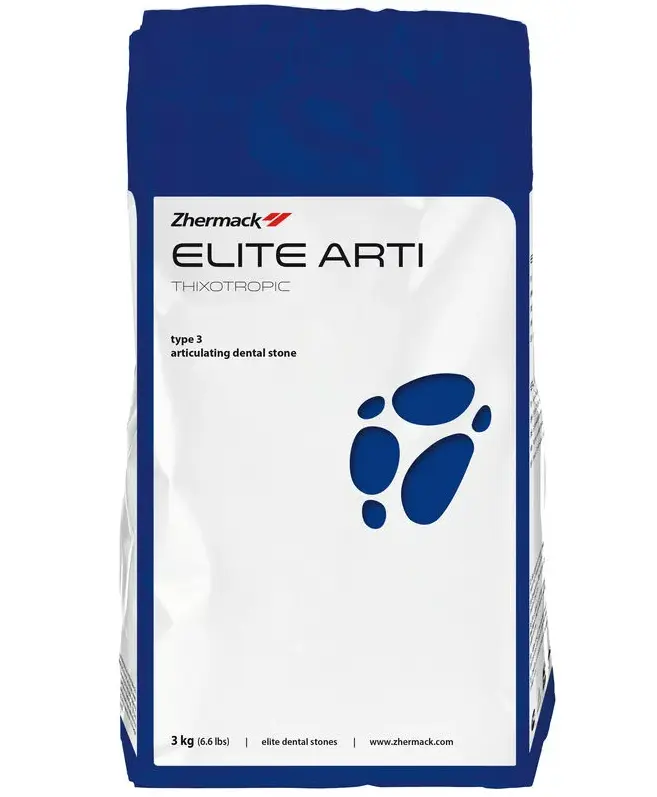 Гипс ELITE MODEL (3 кг) 3 класса для моделей Steel Blue (голубая сталь) Zhermack