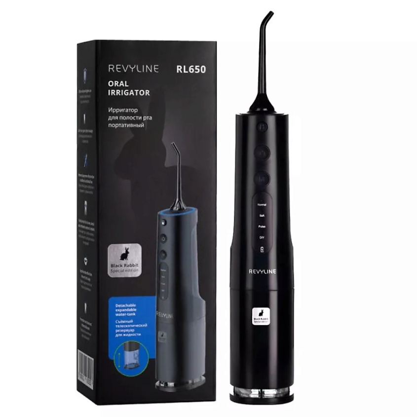 Ирригатор портативный RL 650, черный Revyline
