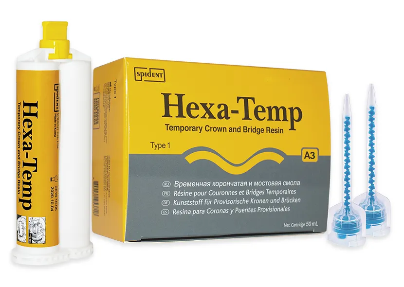 Hexa Temp материал для изго-я врем-х коронок и мостов А3 (50мл 1 картридж) Spident